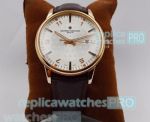 Buy Online Clone Vacheron Constaintin Patrimony White Dial Brown Leather Strap Watch